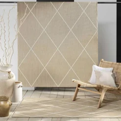 Tapis rectangle 120x170 cm tissé plat Damira