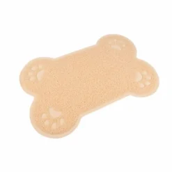 Tapis Repas pour Chien Forme Os 60cm Naturel