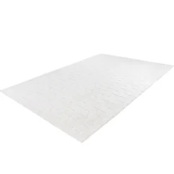 Tapis Shaggy Effet 3D Vivica Blanc