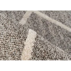 Tapis Tissé Graphique Rhombus II Beige & Marron