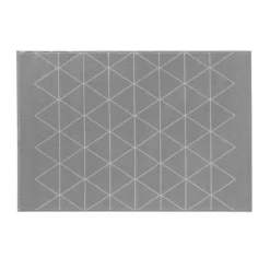 Tapis Tissé Imprimé Yvo 120x170cm Gris