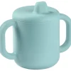 Tasse d apprentissage silicone blue