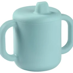 Tasse d apprentissage silicone blue