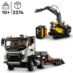 Technic 42175 - Camion Volvo FMX et Pelleteuse électrique EC230