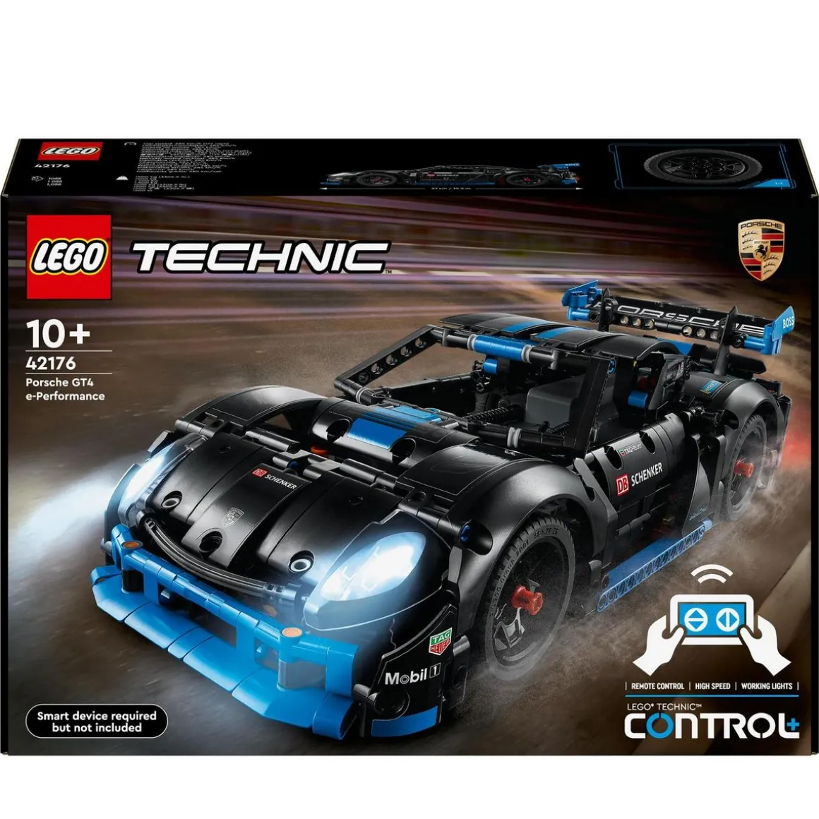 Technic 42176 - Voiture de Course Porsche GT4 e-Performance - Modèle Télécommandé