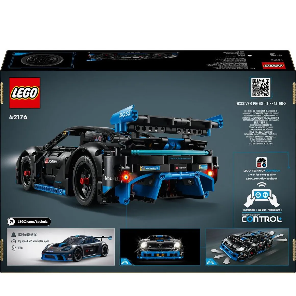 Technic 42176 - Voiture de Course Porsche GT4 e-Performance - Modèle Télécommandé