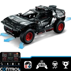 Technic 42160 Audi RS Q e-tron, Voiture de Rallye Télécommandée, Maquette Off-Road Dakar