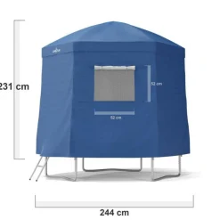 Tente cabane pour trampoline 8FT-244cm - Bleu