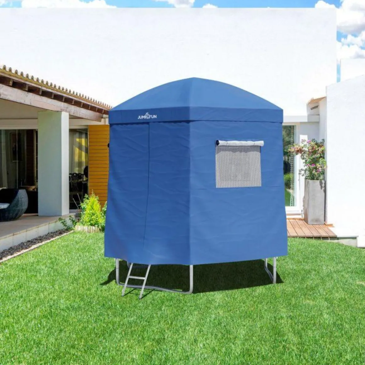 Tente cabane pour trampoline 8FT-244cm - Bleu