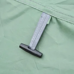 Tente de camping 4-5 personnes montage instantanée pop-up 2 portes enroulables 4 fenêtres dim. 2,63L x 2,2l x 1,23H m fibre verre polyester PE vert gris