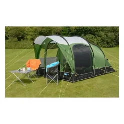 Tente de camping gonflabe - 3 places - KAMPA - Brean 3 AIR - Vert et noir