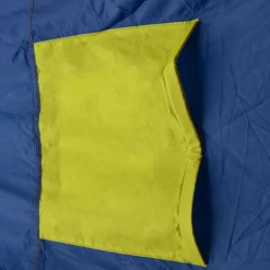 Tente de camping tissu 9 personnes bleu et jaune