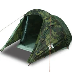 Tente de camping tunnel 2 personnes camouflage imperméable