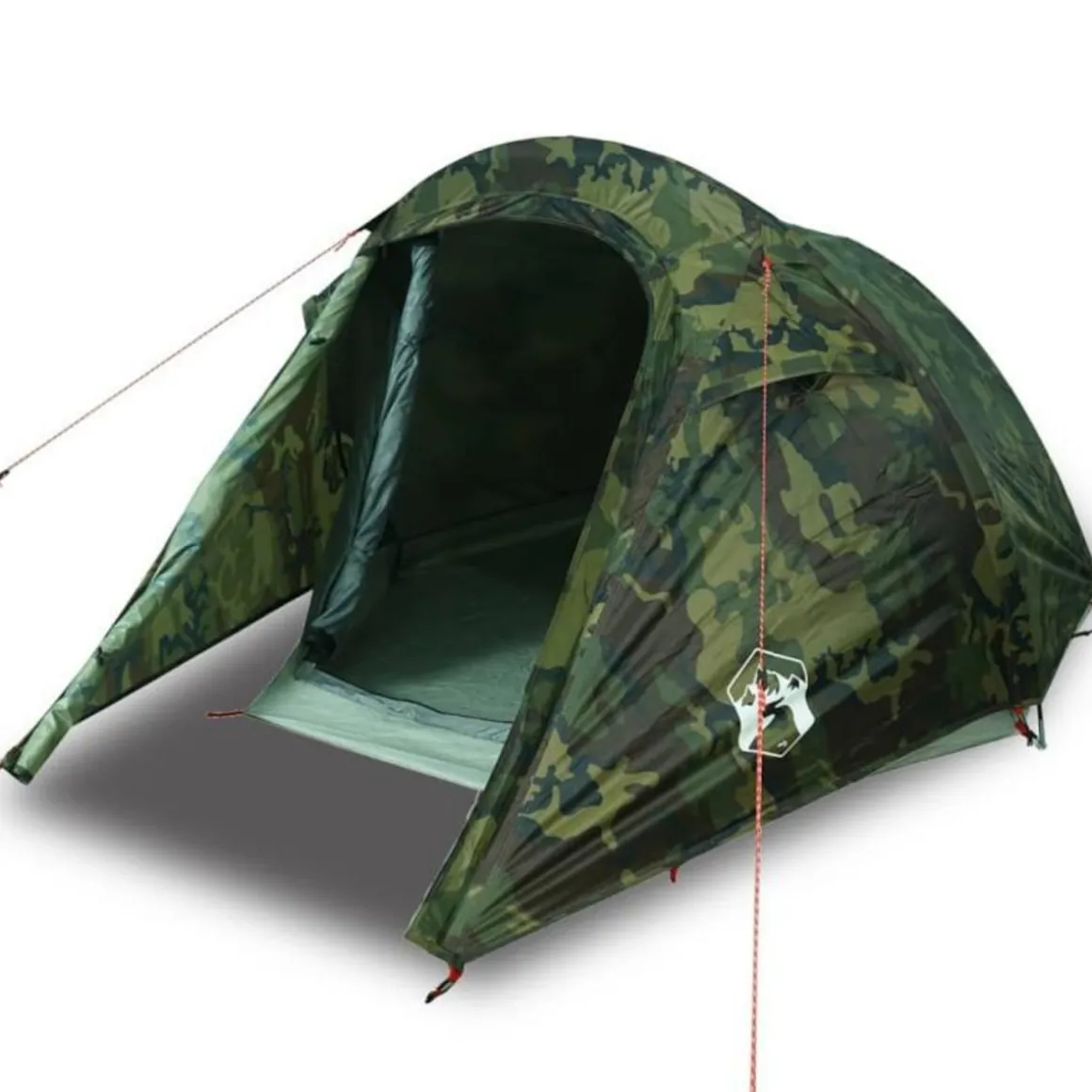 Tente de camping tunnel 2 personnes camouflage imperméable