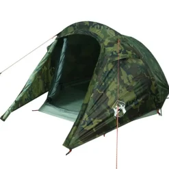 Tente de camping tunnel 2 personnes camouflage imperméable