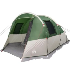 Tente de camping tunnel 4 personnes vert imperméable
