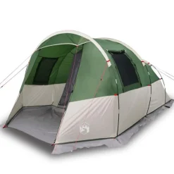 Tente de camping tunnel 4 personnes vert imperméable
