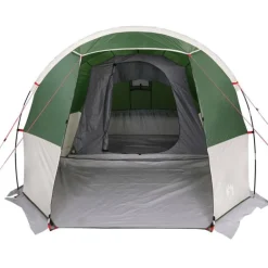 Tente de camping tunnel 4 personnes vert imperméable