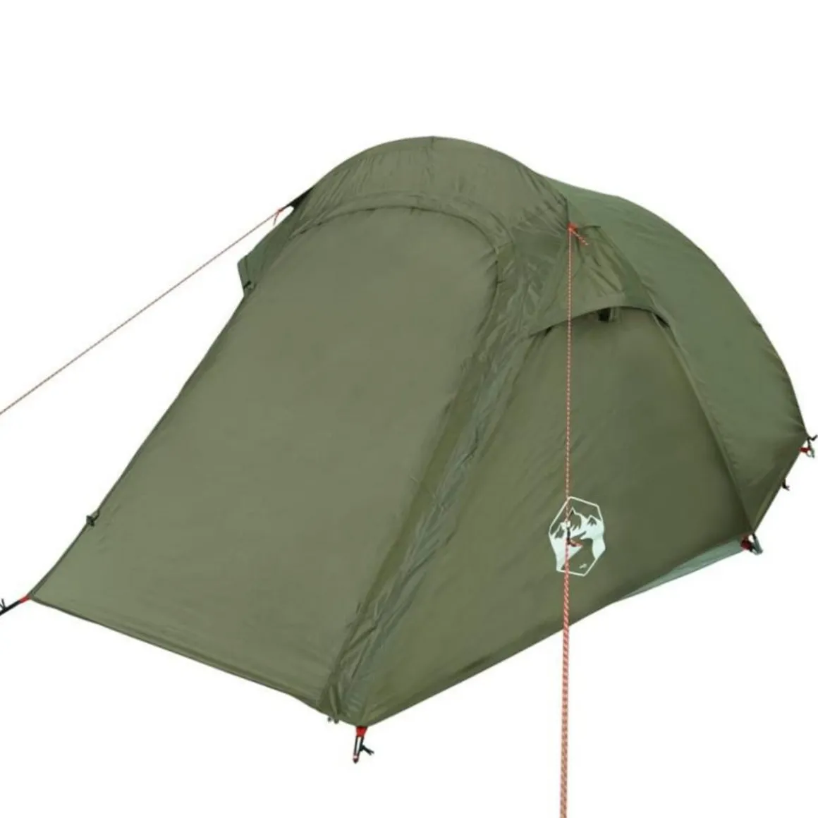 Tente de camping tunnel 3 personnes vert olive imperméable
