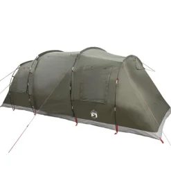Tente de camping tunnel 4 personnes vert olive imperméable