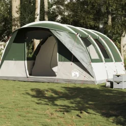 Tente de camping tunnel 5 personnes vert imperméable