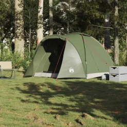 Tente de pêche 2 personnes vert olive imperméable