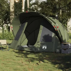 Tente de pêche 5 personnes vert olive imperméable