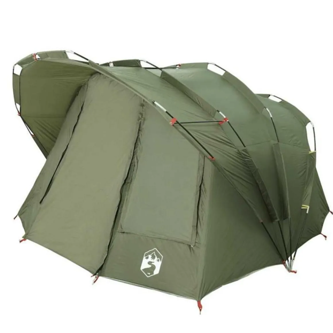 Tente de pêche 5 personnes vert olive imperméable