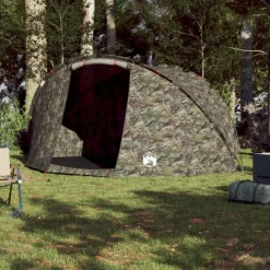 Tente de pêche 5 personnes camouflage imperméable