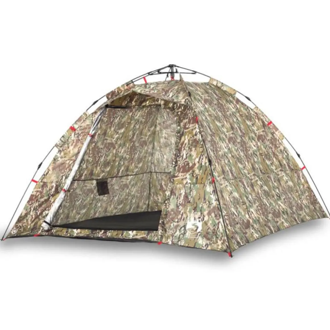 Tente de pêche 4 personnes camouflage libération rapide