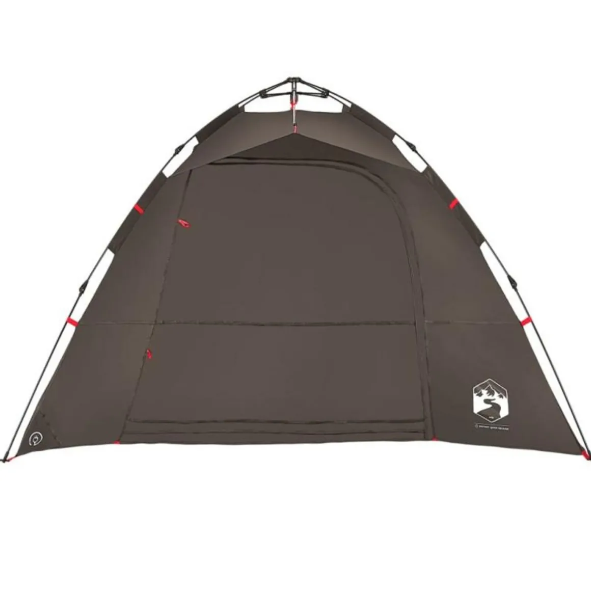 Tente de pêche 4 personnes marron libération rapide