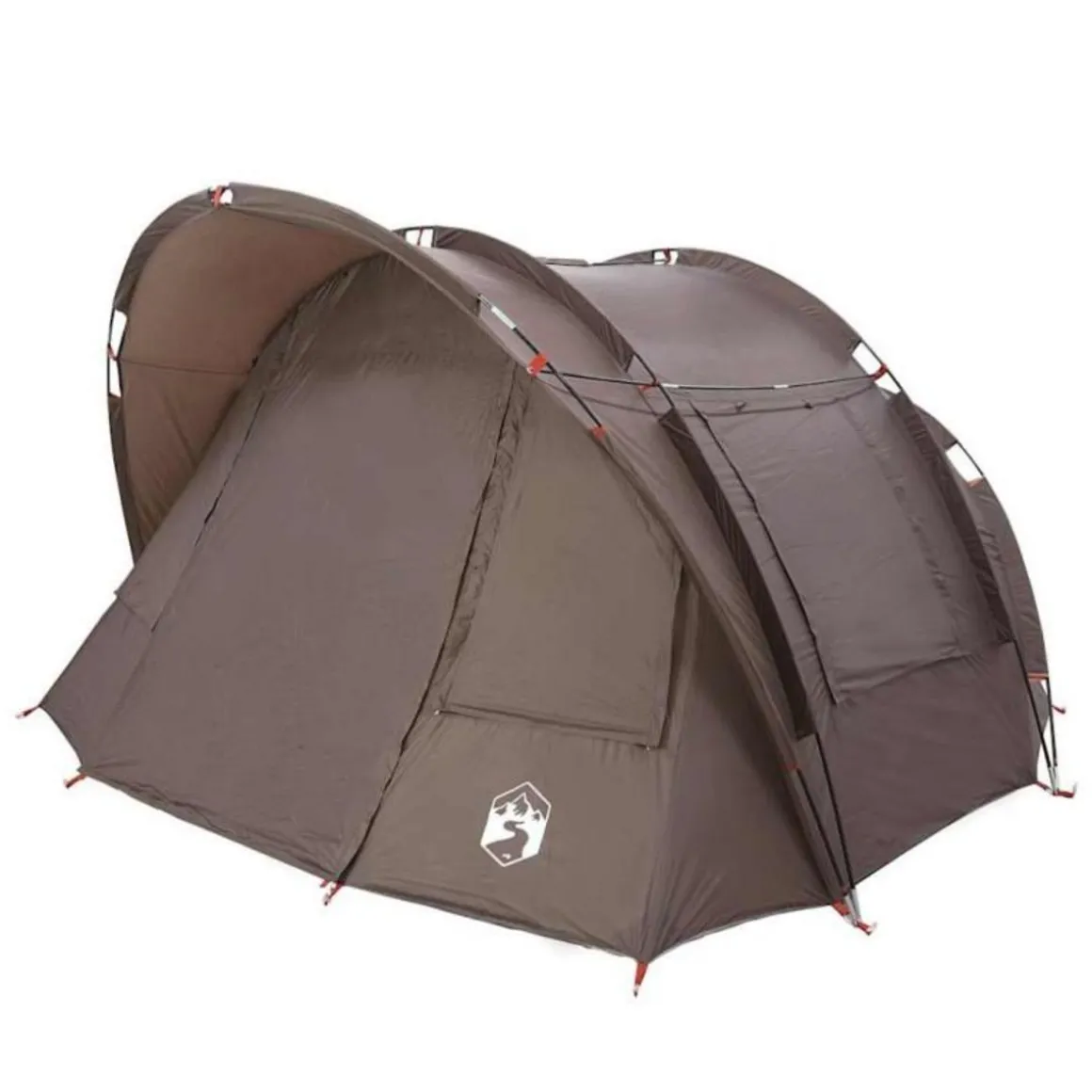 Tente de pêche 2 personnes marron imperméable