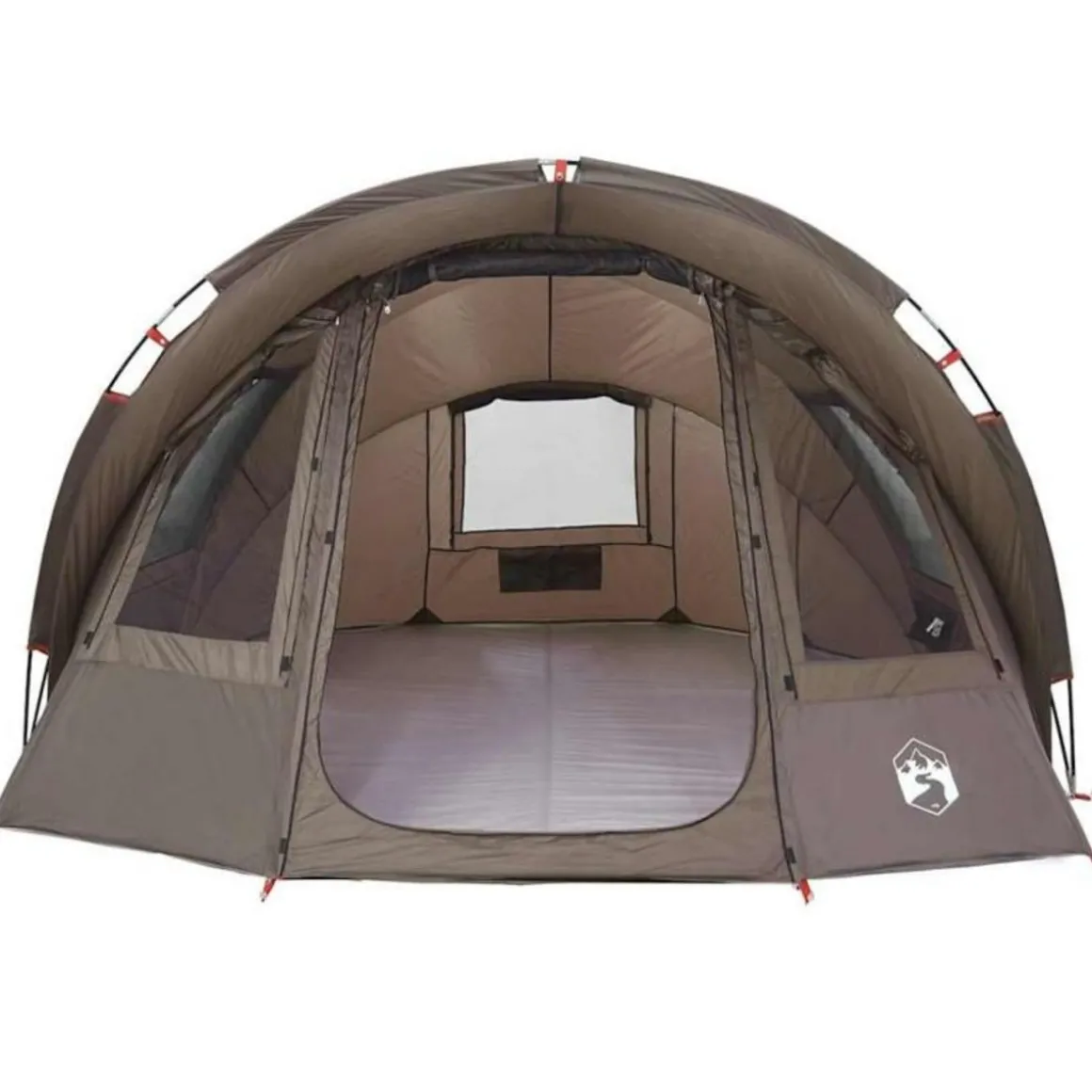 Tente de pêche 2 personnes marron imperméable