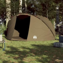 Tente de pêche 5 personnes vert olive imperméable