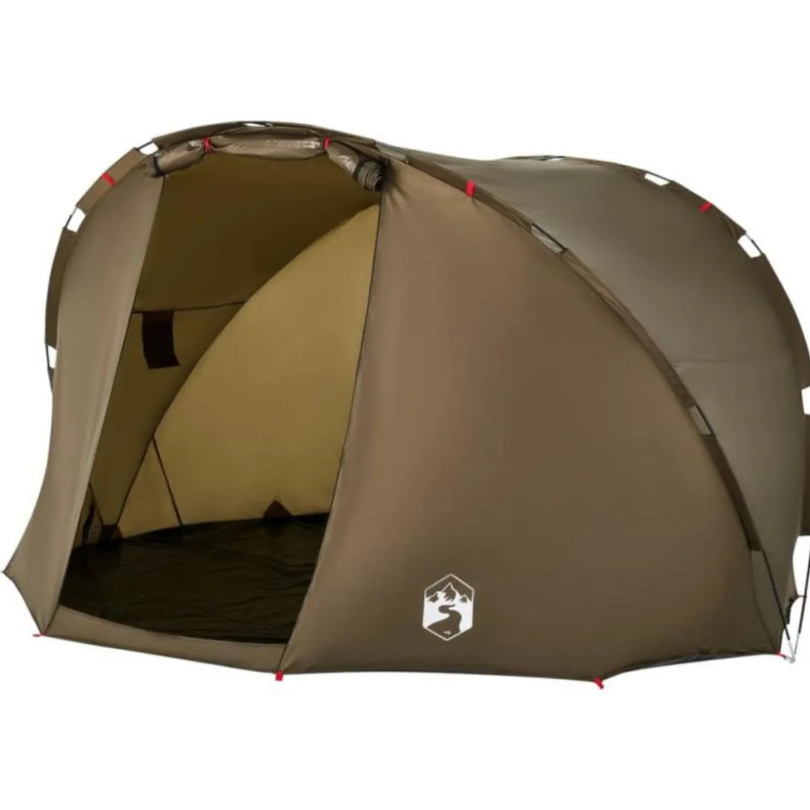 Tente de pêche 5 personnes vert olive imperméable