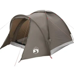 Tente de pêche 2 personnes marron imperméable