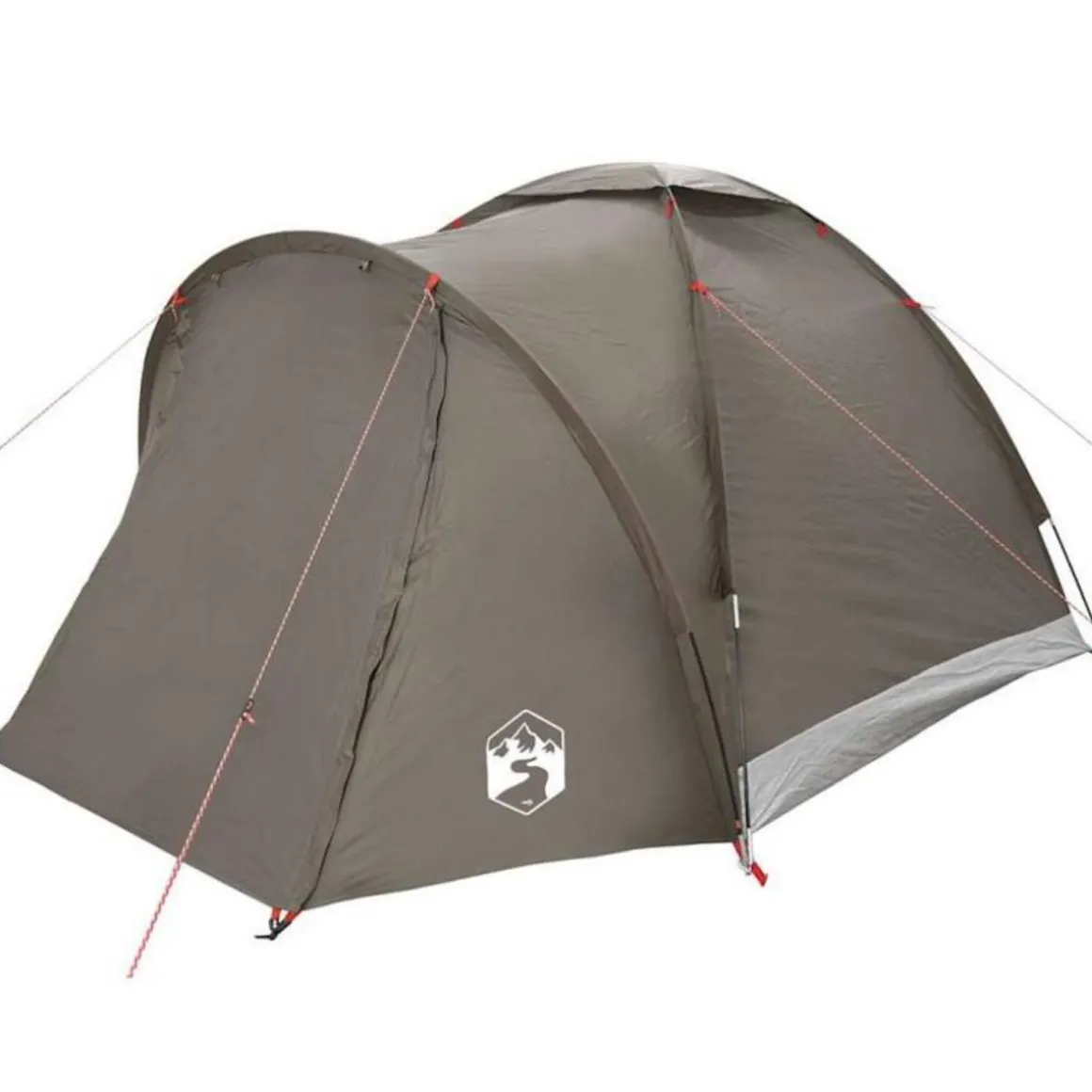 Tente de pêche 2 personnes marron imperméable