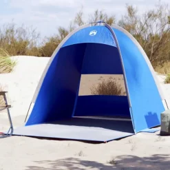 Tente de plage 3 personnes bleu azuré imperméable