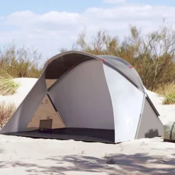 Tente de plage 2 personnes gris escamotable imperméable
