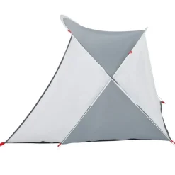Tente de plage 2 personnes gris escamotable imperméable