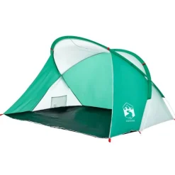 Tente de plage 2 personnes vert d eau escamotable imperméable