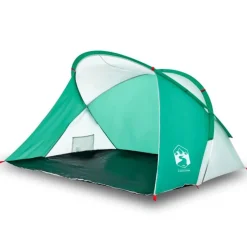 Tente de plage 2 personnes vert d eau escamotable imperméable
