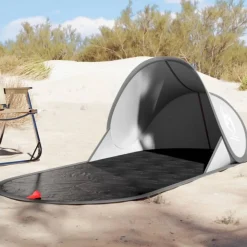Tente de plage gris escamotable imperméable