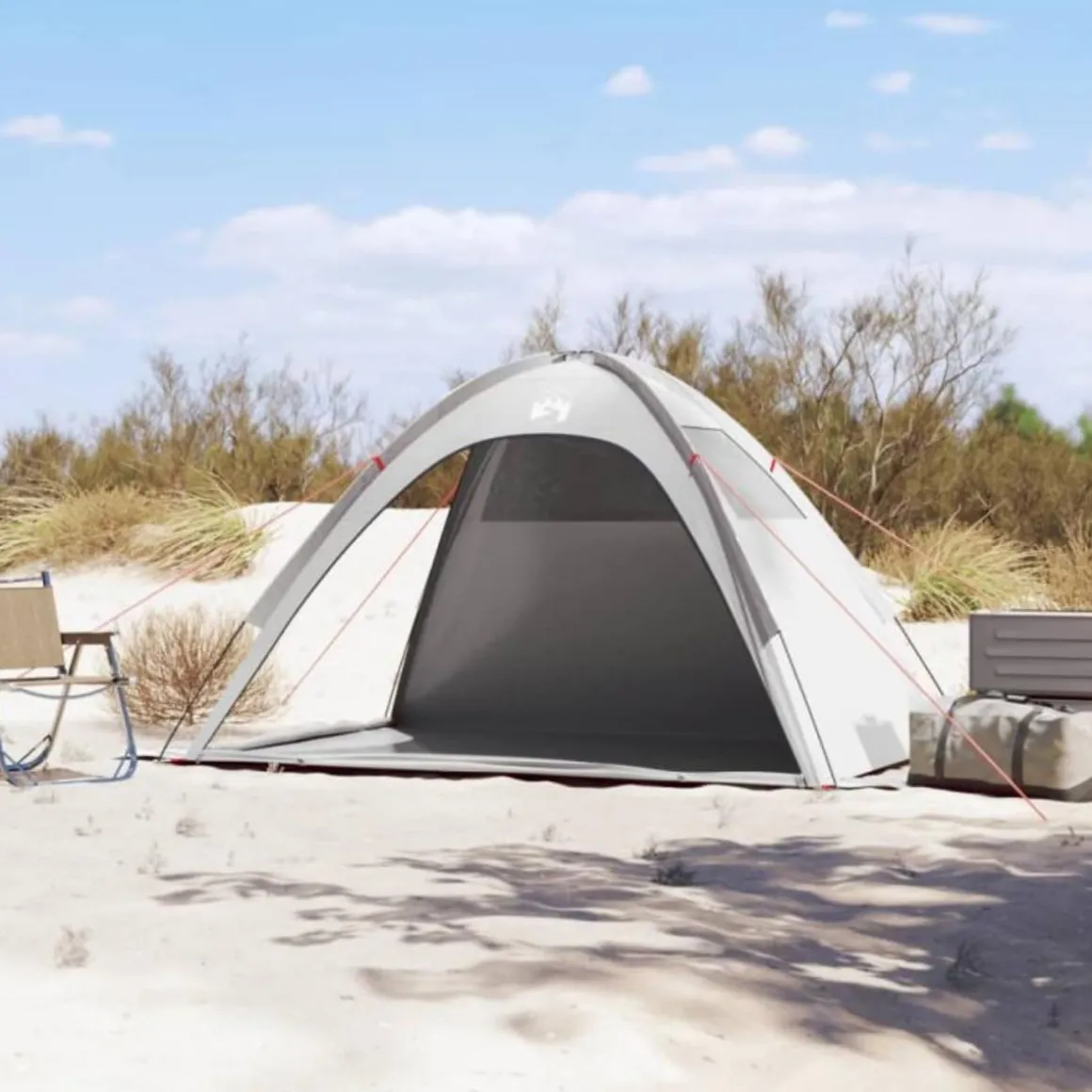 Tente de plage gris imperméable