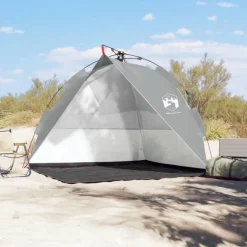 Tente de plage gris libération rapide imperméable
