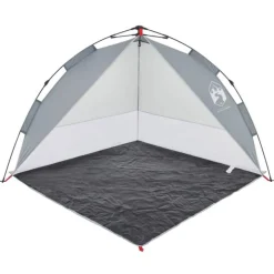 Tente de plage gris libération rapide imperméable