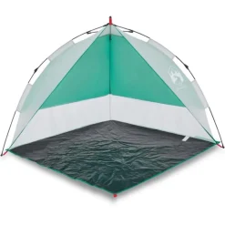 Tente de plage vert d eau libération rapide imperméable