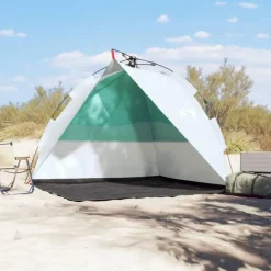 Tente de plage vert d eau libération rapide imperméable