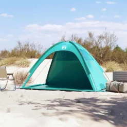 Tente de plage vert d eau imperméable