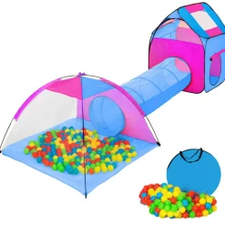 Tente enfant, Tente Igloo et Tunnel, 200 Balles et Sac